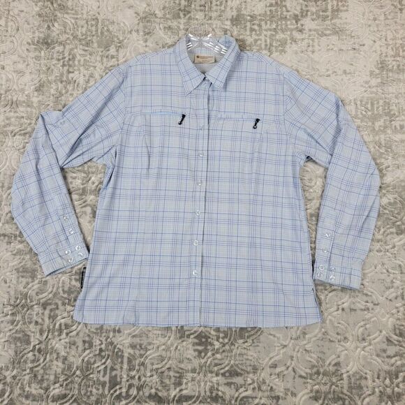 Aero Tech Designs Cycling Shirt Mens XL Blue Cyclewear Button Up  Plaid Vented - Picture 1 of 12